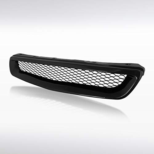 Autozensation For Honda Civic 2 3 4DR T-R Style JDM Hood Grille and  Metal Mesh Truck Pickup