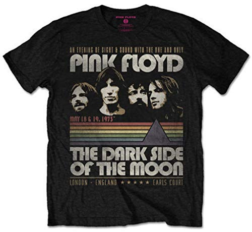 Pink Floyd _Dark Side Vintage Stripes_ T-Shirt -Medium- Black