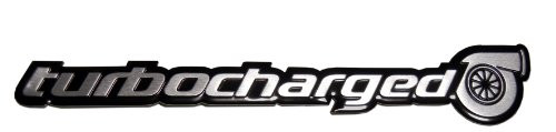 ERPART Turbo TURBOCHARGED Aluminum Emblem Badge Compatible with Honda Civic Si Acura NSX TSX RDX RSX Type-S Subaru Impreza WRX Mazda Mazdaspeed 3 6 Nissan Sentra SER 300ZX 350Z Datsun 280ZX 280Z