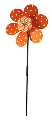 Connie N Randy Trueliving Outdoors Decorative Garden Windmill -Orange-