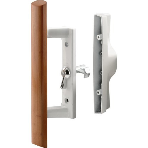 Slide-Co 142574 Sliding Door Wood Handle Set, White/Diecast