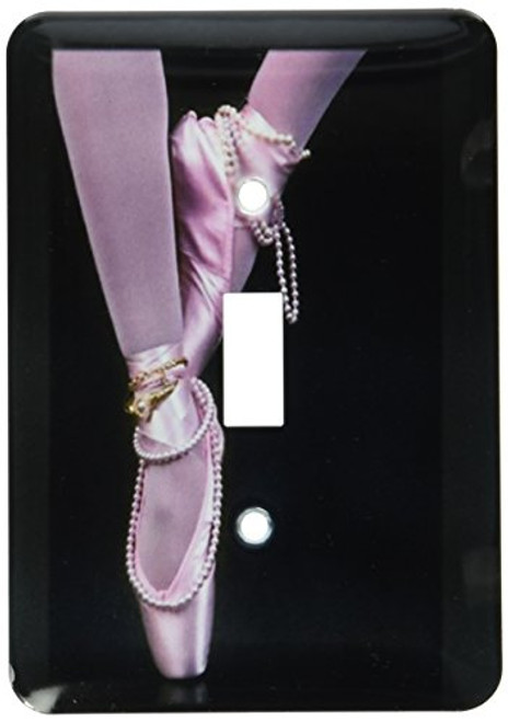 3dRose lsp_41650_1 Ballerina Legs N Shoes Single Toggle Switch  Black Pink