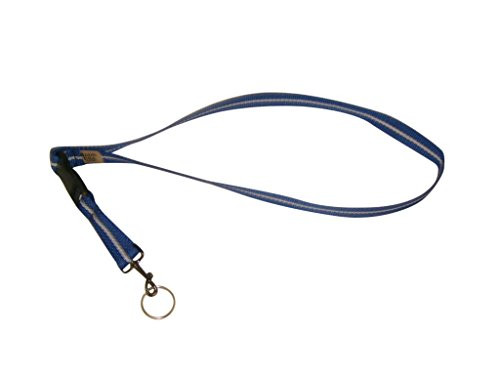 Key Chain Neck Strap in 10 Beautiful Colors Made in U.s.a. -Blue-