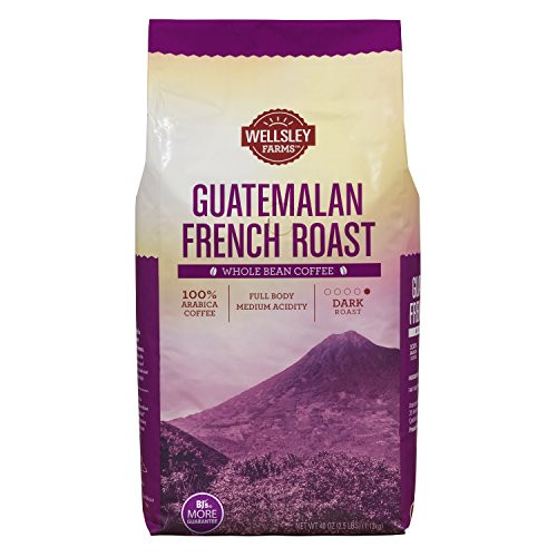 Wellsley Farms French Roast Guatemalan Whole Bean Coffee 40 Ounce Wellsley Farms French Roast Guatemalan Whole Bean Coffee 40 Ounce