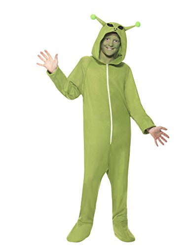 Smiffys Green Alien Child Jumpsuit Costume - Medium