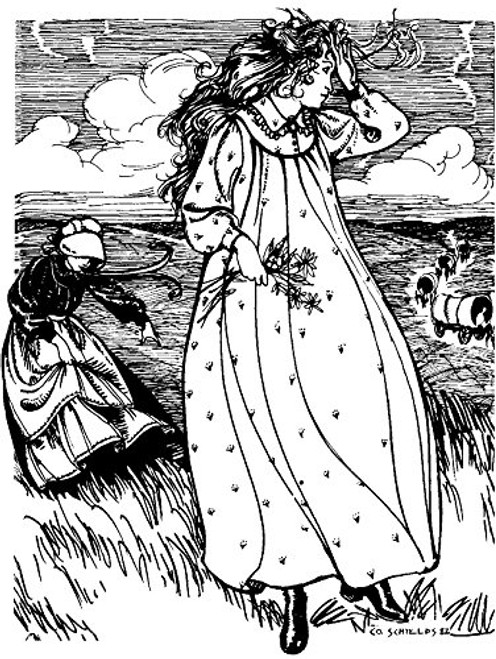 Folkwear Prairie Dress 201 - 1800_s Gown Frock Apron American Out West Reproduction Sewing Pattern -Pattern Only- folkwear201