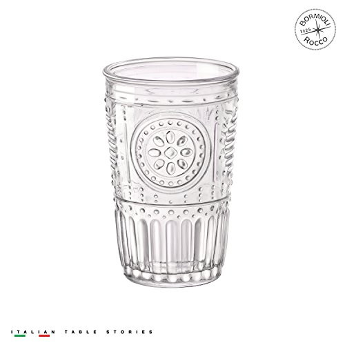 Bormioli Rocco Romantic Water Glass, 10.25 oz., Set of 4 , Bormioli Rocco Romantic Water Glass, 10.25 oz., Set of 4 ,
