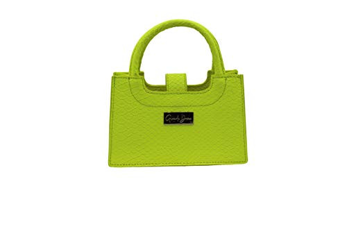 Grande Dame Bands Mini Trap Bag -Small Women_s Mini Neon Lime Handbag-
