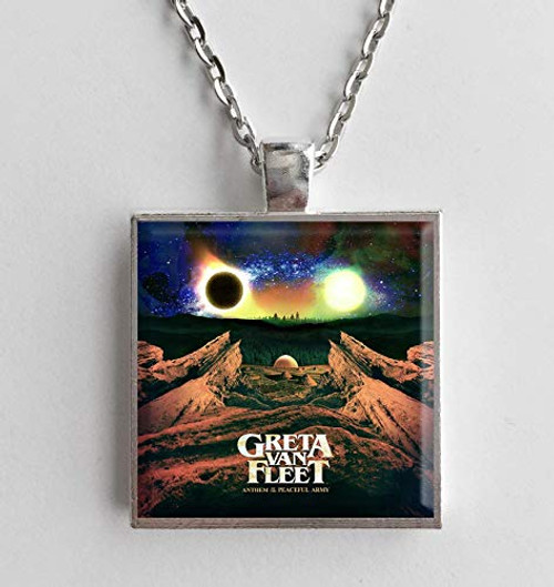 Album Cover Art Necklace Greta Van Fleet Anthem Of The Peaceful Army Album Cover Art Necklace Greta Van Fleet Anthem Of The Peaceful Army