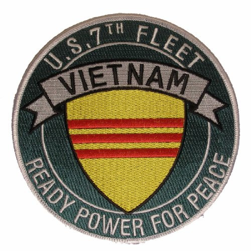 U.S. 7TH FLEET VIETNAM VETERAN READY POWER FOR PEACE Large Patch - Veteran Owned Business