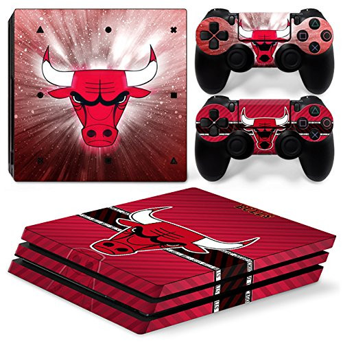 FriendlyTomato PS4 Pro Console and DualShock 4 Controller Skin Set - Basketball NBA - PlayStation 4 Pro Vinyl