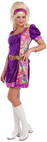 Forum Novelties Women_s 60_s Revolution Funky Time Go-Go Girl Costume  Multi  X-Large