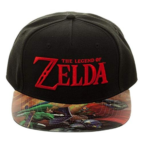 Bioworld Nintendo Legend Of Zelda Vinyl Printed Flat Bill Adjustable Hat