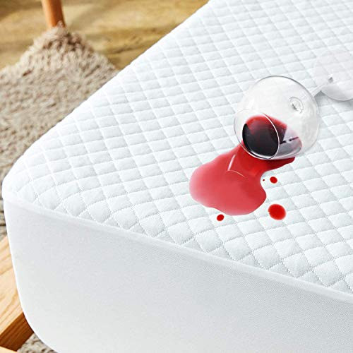 Comficlouds Bed Mattress Protector Waterproof Twin XL 3D Air Fabric Breathable  and  Noiseless Mattress Pad Cover Fitted 14inch -18inch  Deep  Hypoallergenic and Vinyl-Free -Twin XL- Comficlouds Bed Mattress Protector Waterproof Twin XL 3D Air Fabric Breathable  and  Noiseless Mattress Pad Cover Fitted 14inch -18inch  Deep  Hypoallergenic and Vinyl-Free -Twin XL-