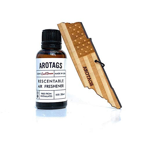 Arotags Tennessee Patriot Rescentable Car Air Freshener -Backwoods Birch- - Made in U.S.A.