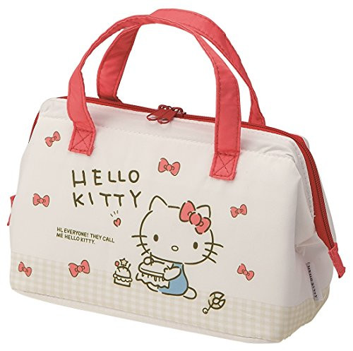 Sanrio Hello Kitty Cooler lunch bag M size check KGA1