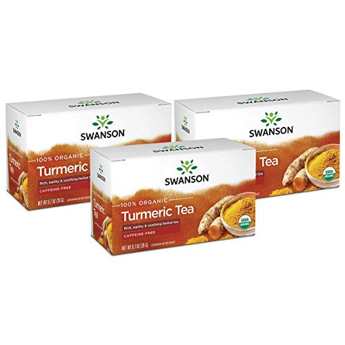 Swanson Turmeric Tea 20 Bag-S- 3 Pack