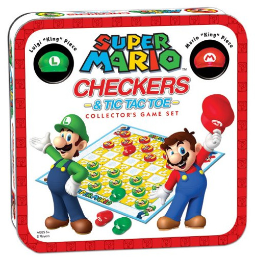 Super Mario Checkers/Tic Tac Toe Combo Super Mario Checkers/Tic Tac Toe Combo