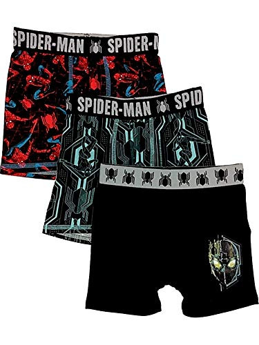 Boys Spider-Man Far from Home 3pc Boxer Shorts Set Underwear Boxer Briefs XS 4
