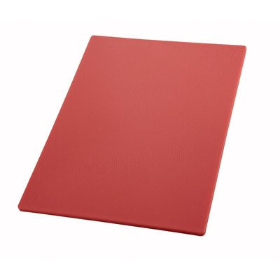 Winco CBRD-1520 Grooved Cutting Board, 15-Inch by 20-Inch by 1/2-Inch, Red