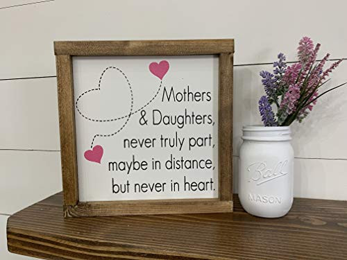 Mothers  and  Daughters - Mother_s Day Gift  Framed 10inch x10inch  Gift for Mom