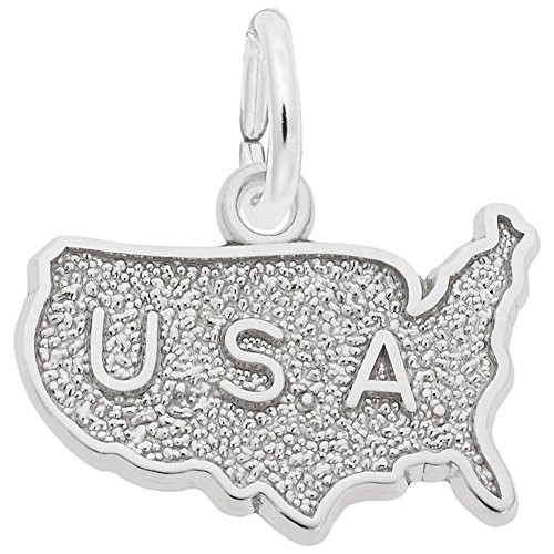 Sterling Silver U.S.A Map Charm -Baxley Jewelry 2020-