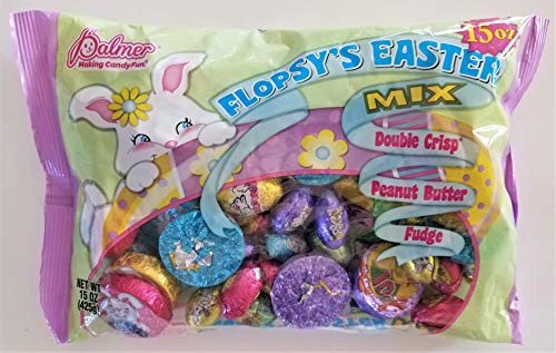 Palmer -1 Bag- Flopsy_s Easter Mix Double Crisp Peanut Butter Fudge Chocolate Eggs and Bunny 15 oz 425 g Palmer -1 Bag- Flopsy_s Easter Mix Double Crisp Peanut Butter Fudge Chocolate Eggs and Bunny 15 oz 425 g