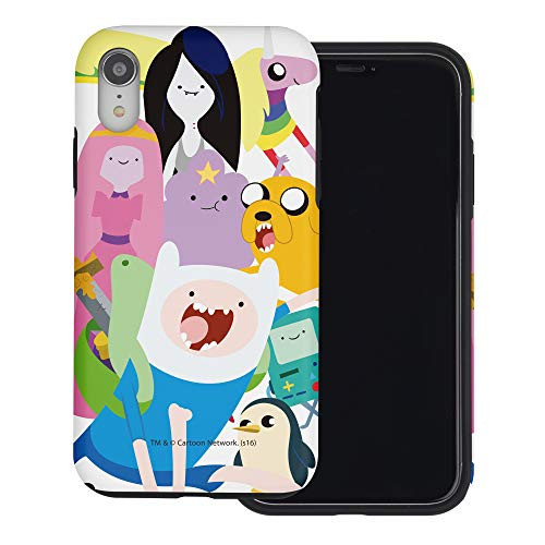 Compatible with iPhone Xs Max Case Adventure Time Layered Hybrid -TPU  Plus PC- Bumper Cover - Cuty Adventure Time