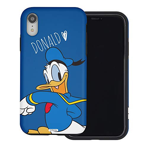 WiLLBee Compatible with iPhone Xs iPhone X Case Cute Layered Hybrid -TPU  Plus PC- Bumper Cover - Lovely Donald Duck