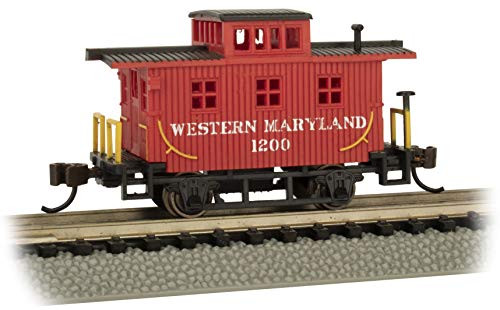 Bachmann Trains - Old-TIME Bobber Caboose - Western Maryland 1200 - N Scale