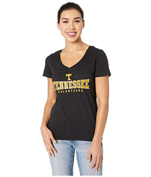 Champion College Tennessee Volunteers University V-Neck Tee Black 2 XS Champion College Tennessee Volunteers University V-Neck Tee Black 2 XS