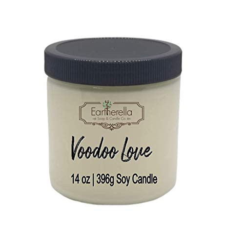 VOODOO LOVE Natural Soy Wax 14 oz. Jar Candle  90 Plus hours VEGAN