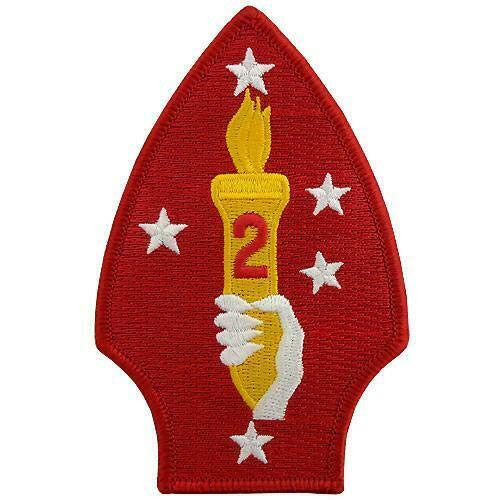 Genuine U.S. Marine Corps Shoulder Patch  Second Division - Color