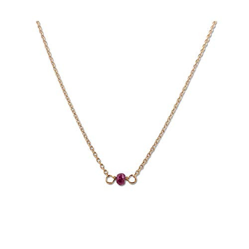 Ruby Choker Necklace  16 Inches - Handmade Rose Gold Layering Jewelry - July Birthstone  Red Gemstone - Birthday Present for Mom  Her  Daughter  Girl  Teen - Anniversary Gift for Wife  Girlfriend Ruby Choker Necklace  16 Inches - Handmade Rose Gold Layering Jewelry - July Birthstone  Red Gemstone - Birthday Present for Mom  Her  Daughter  Girl  Teen - Anniversary Gift for Wife  Girlfriend