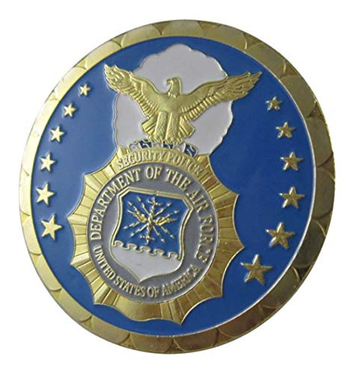 U.S. United States Air Force USAF - Security Police - Gold Plated Challenge Coin U.S. United States Air Force USAF - Security Police - Gold Plated Challenge Coin
