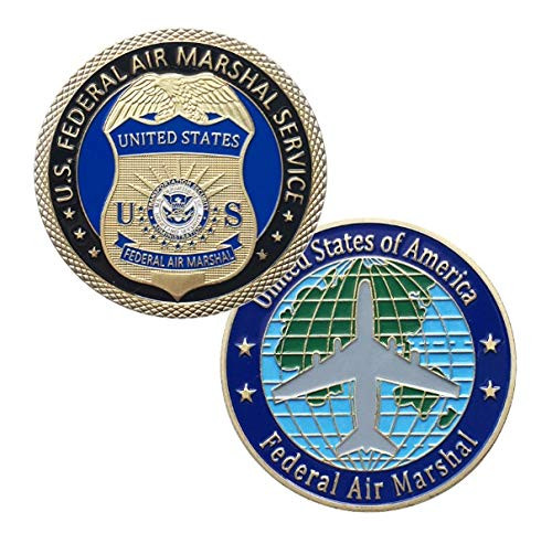U.S. United States - Transportation Security Administration - Federal Air Marshal Service FAMS - Gold Plated Challenge Coin