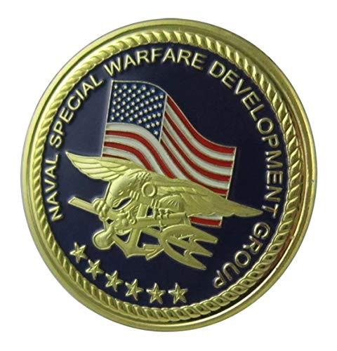 U.S. United States Navy USN - Naval Special Warfare Development Group NSWDG - Gold Plated Challenge Coin