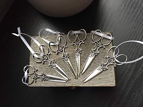 6pc Small Scissor Ornaments - Tabletop Christmas Tree Ornaments - Steampunk Decor - Hair Stylist Gift 6pc Small Scissor Ornaments - Tabletop Christmas Tree Ornaments - Steampunk Decor - Hair Stylist Gift