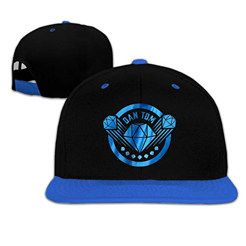 D-A-N-T-D-M Boys and Girls Adjustable Baseball Caps Hip Hop Cap Breathable Sun Hat Blue