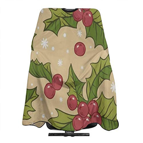 Barber Cape Holly Berries Christmas Professional Salon Hair Cutting Capes For Hair Stylist Waterproof Haircut Haircutting Clients Hairstylist Capes For Adult Men Women Kids Barber Cape Holly Berries Christmas Professional Salon Hair Cutting Capes For Hair Stylist Waterproof Haircut Haircutting Clients Hairstylist Capes For Adult Men Women Kids