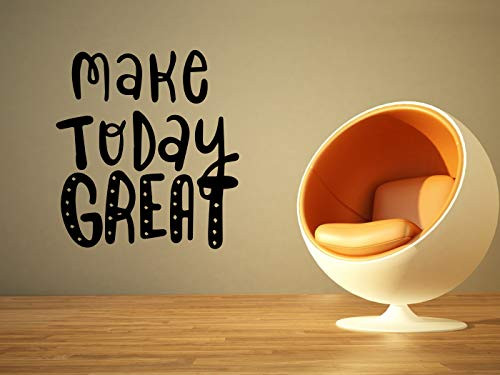 Vinyl Sticker Quote Phrase Make Today Great Motivation Mural Decal Wall Art Decor EH1626 Vinyl Sticker Quote Phrase Make Today Great Motivation Mural Decal Wall Art Decor EH1626
