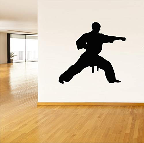 Wall Vinyl Sticker Karate Martial Arts Man Silhouette Sport Mural Decal Art Decor LP2466