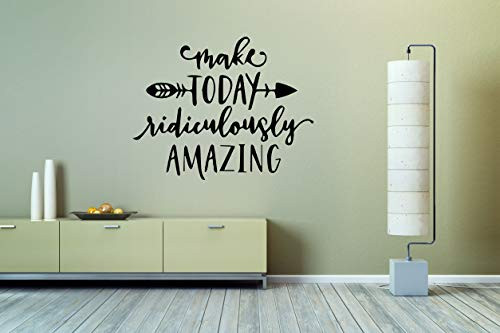 Vinyl Sticker Quote Phrase Make Today Ridiculously Amazing Mural Decal Wall Art Decor EH1734 Vinyl Sticker Quote Phrase Make Today Ridiculously Amazing Mural Decal Wall Art Decor EH1734
