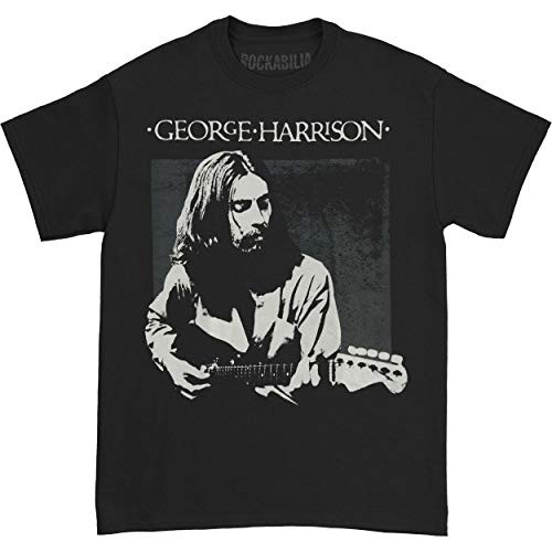 George Harrison Live Portrait T-Shirt Black-Medium