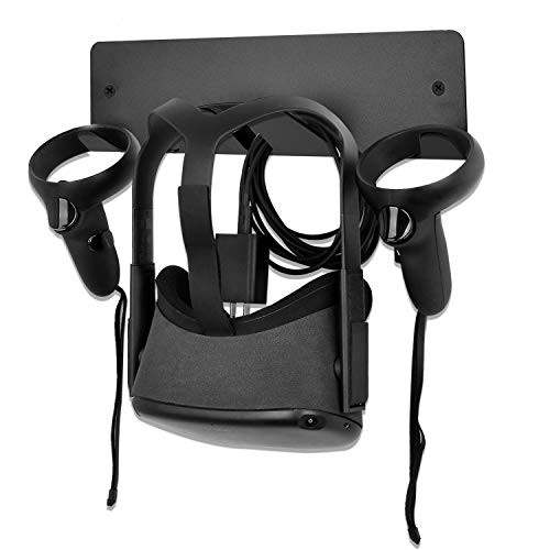 Allkpoper VR Wall Mount Stand Hook for Oculus Quest 2 - Universal Metal VR Headset Hook Storage Rack Holder Compatible for HTC Vive Playstation VR Oculus Rift S Oculus Quest Headset and Touch Controllers