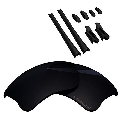 BlazerBuck Anti-salt Polarized Replacement Lenses  and  Sock Kit for Oakley Flak Jacket XLJ - Black
