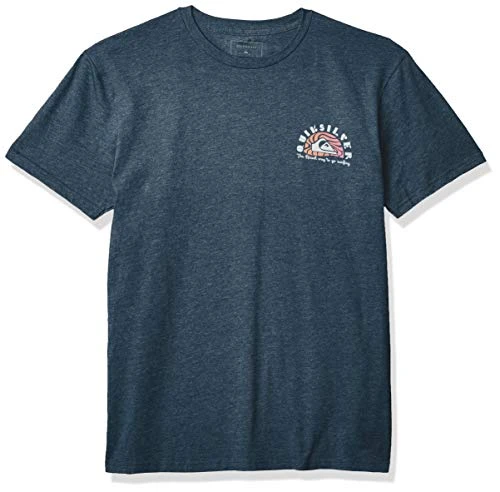 Quiksilver Men_s Magic Tide TEE  Majolica Blue Heather  S