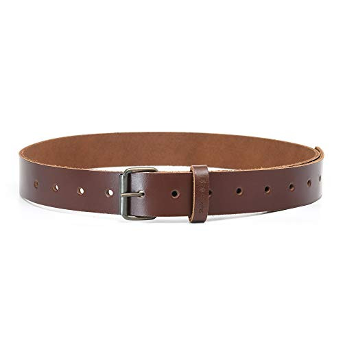 Style n Craft - 98051 Work Belt - 1-1 2inch  Wide in Dark Tan Heavy Top Grain Leather