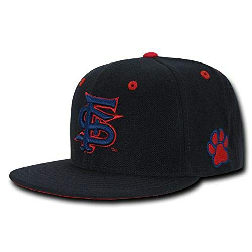 Fresno State University Bulldogs NCAA Flat Bill Snapback Baseball Cap Hat Black