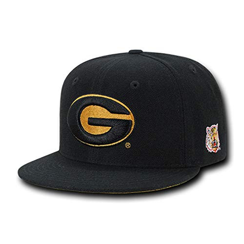 Grambling State University Tigers NCAA Flat Bill Snapback Baseball Cap Hat Black